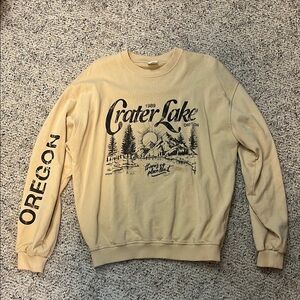 Crater Lake Oregon Beige Sweater
